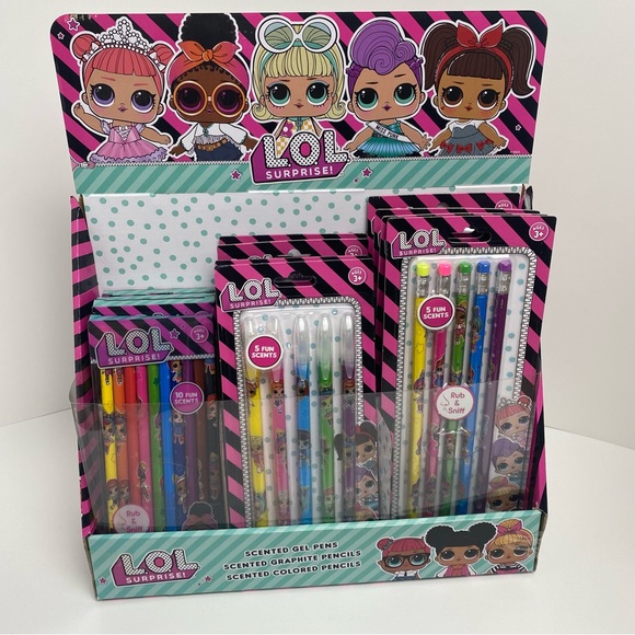 ENTIRE DISPLAY of LOL Scented Gel Pens & Pencils!! - Picture 2 of 11